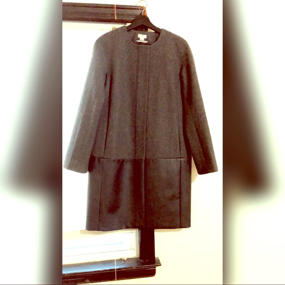 Gray & Black J.Crew Coat